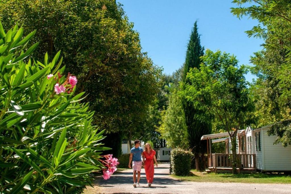 mobil home tout confort 6 personnes climatisé au pied du Luberon La Roque-d'Antheron Exterior foto